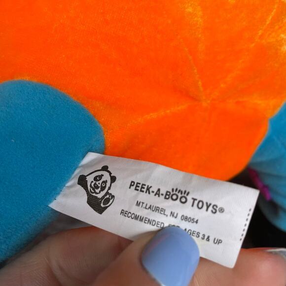 Vintage Scarecrow Doll Plush 15" Pumpkin Body Stuffed Toy Y2K READ - Picture 9 of 16